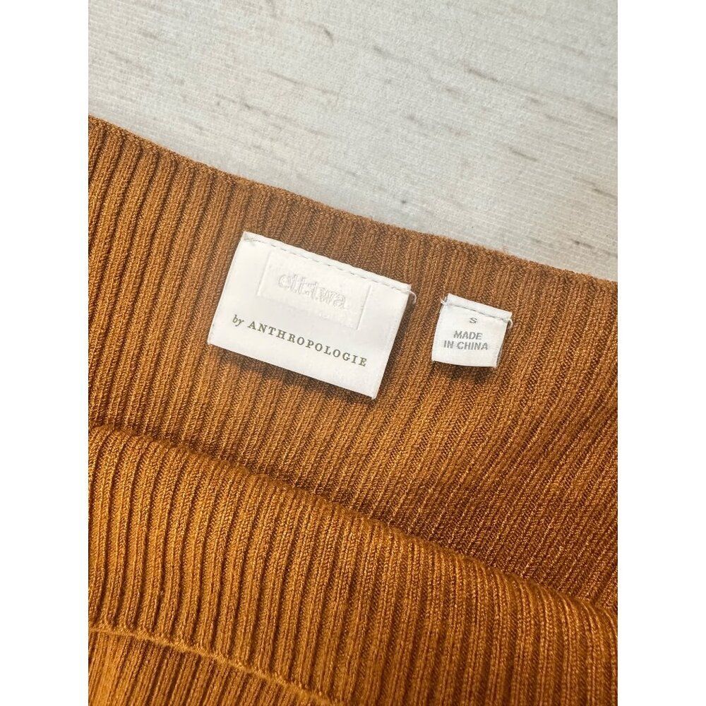 EUC Ett:Twa By Anthropologie L'Opera Off Shoulder Elbow Sleeve Sweater Size S - Picture 11 of 11